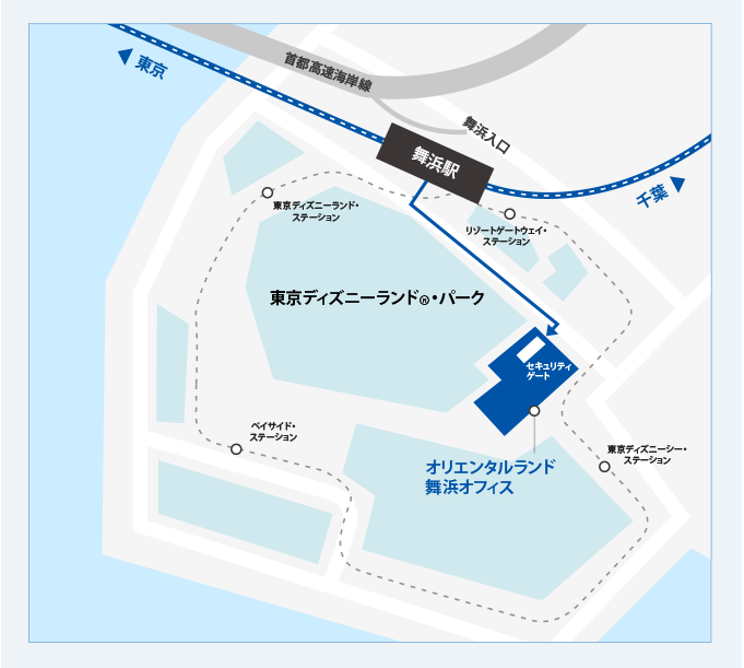 舞浜オフィスの地図